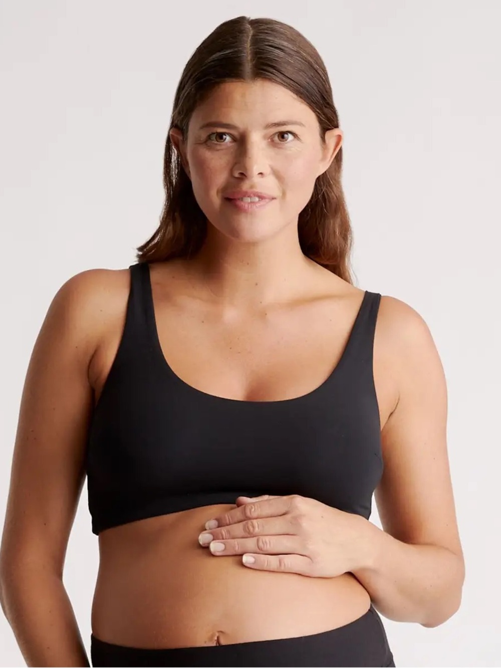 NWOT QUINCE 2 Pack Micromodal Maternity & Postpartum Bras Small Black 1032